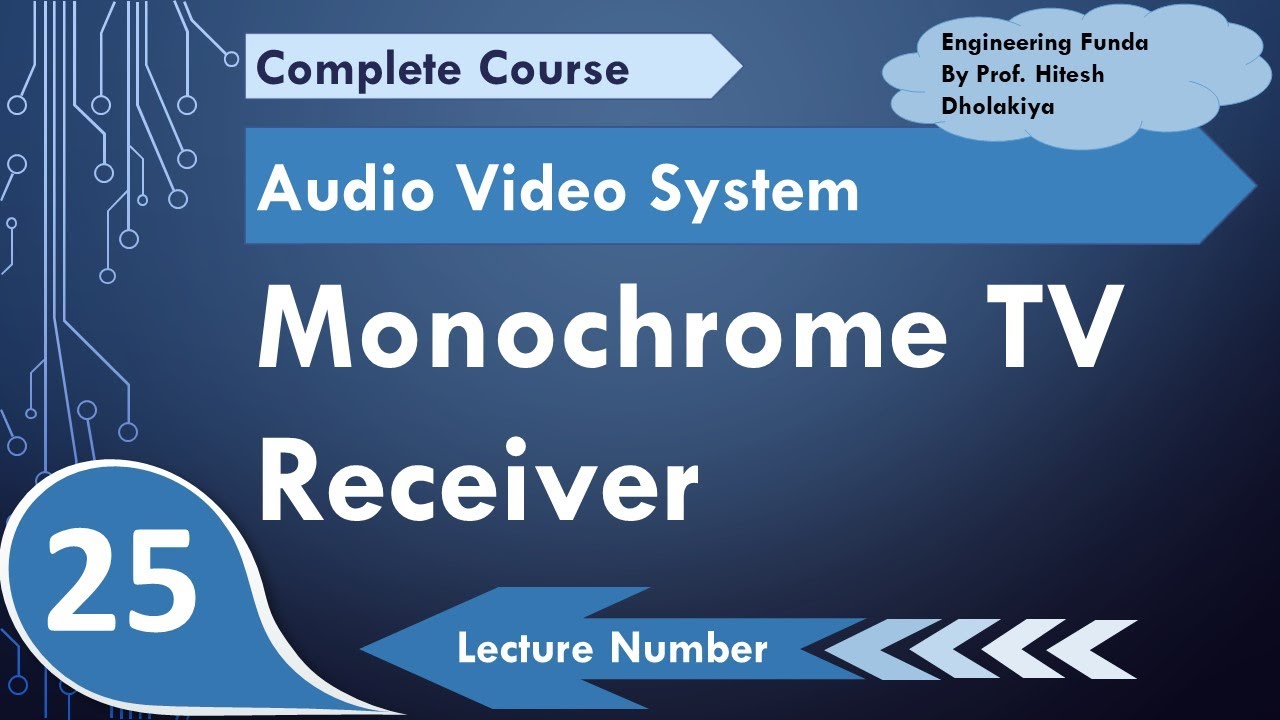 Monochrome TV Receiver (Basics, Block diagram, Components, Working & Parameters) Explained