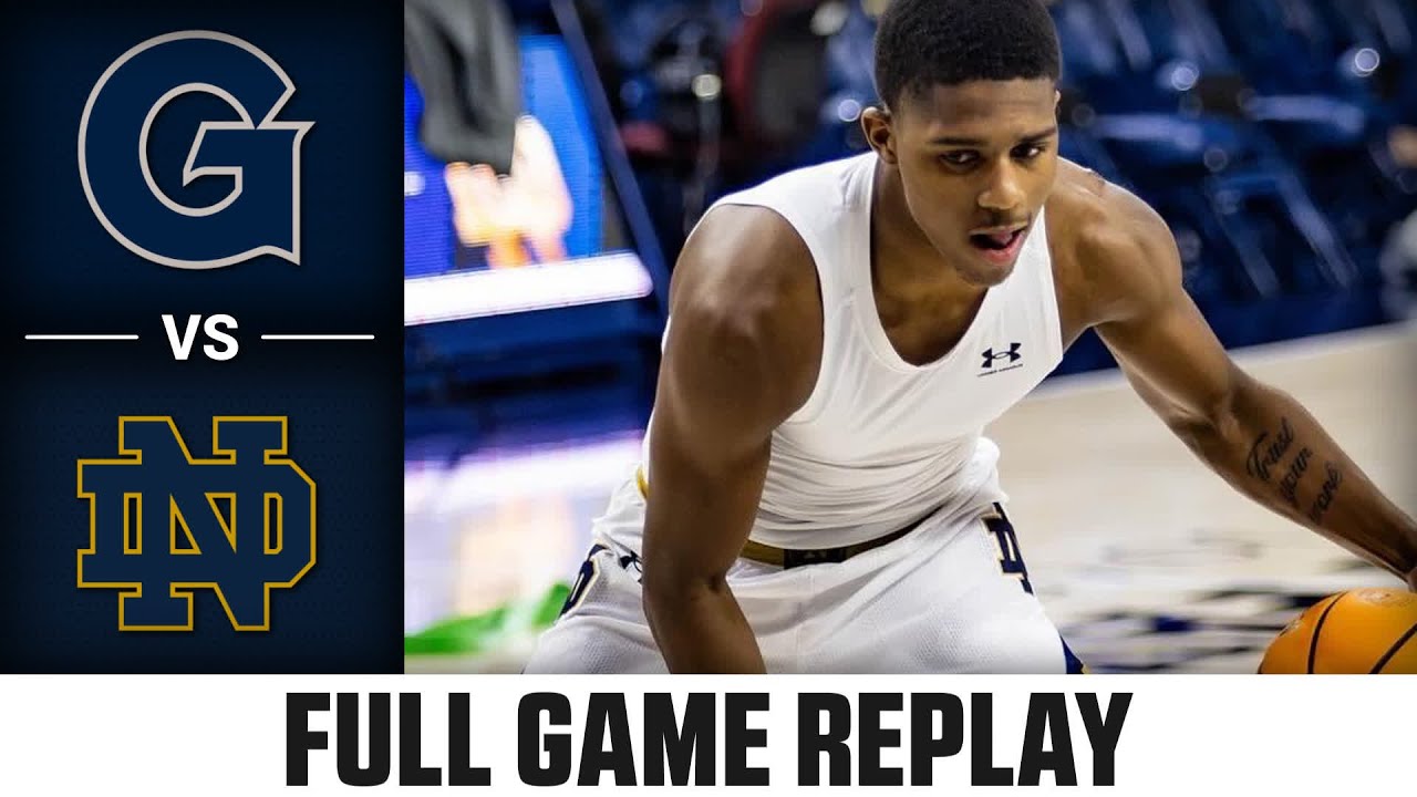 Georgetown vs. Notre Dame Full Game Replay | 2023-24 ACC Men’s Basketball