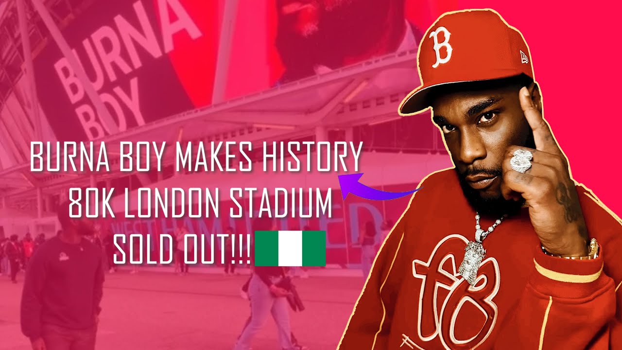 Burna Boy has made history by selling out the 80k London Stadium twice..