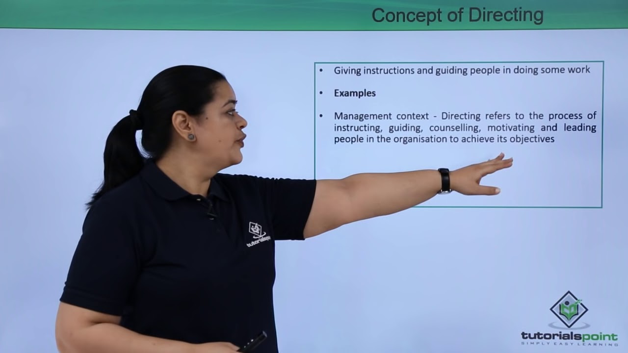 Class 12th – Directing | Business Studies | Tutorials Point