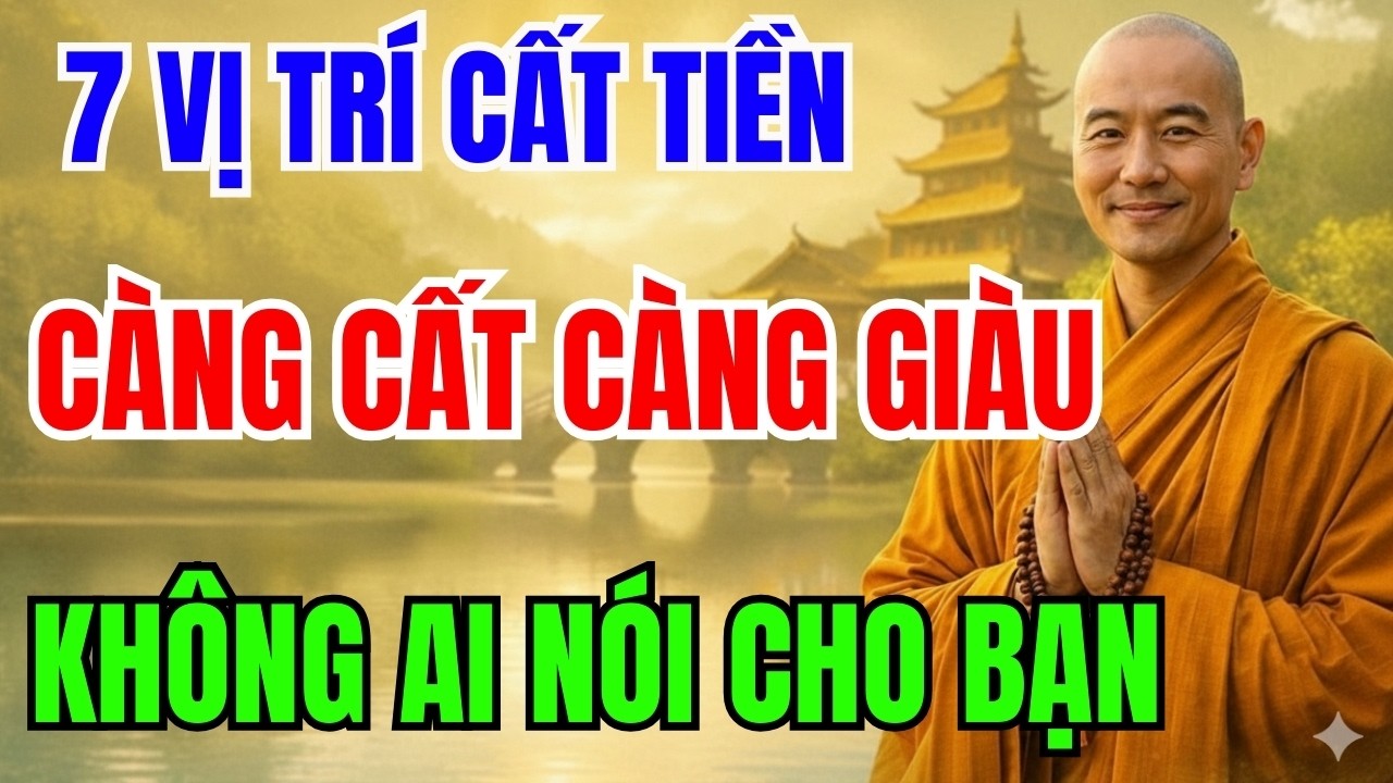 7 VỊ TRÍ CẤT TIỀN TRONG NHÀ , CÀNG CẤT CÀNG GIÀU, KHÔNG AI NÓI CHO BẠN