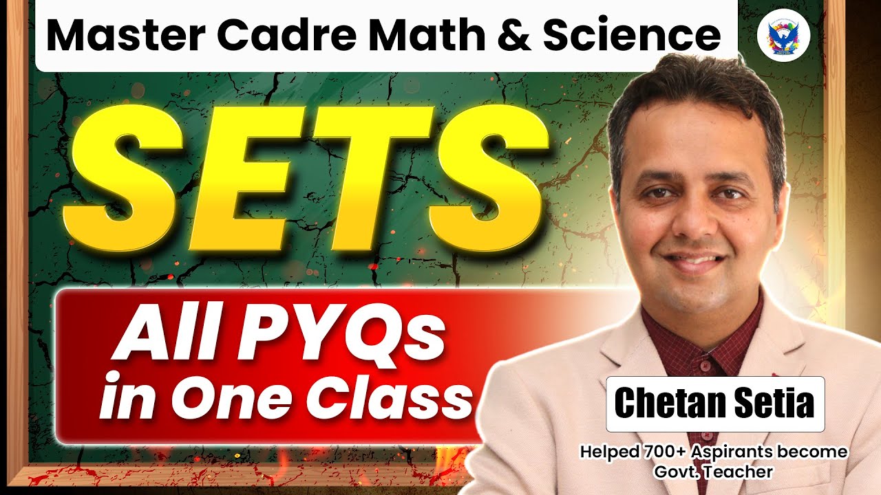 Master Cadre Math/Science 2025 | SETS | All PYQ's  in Just One Class | Tricks&nbsp;| Chetan Sir