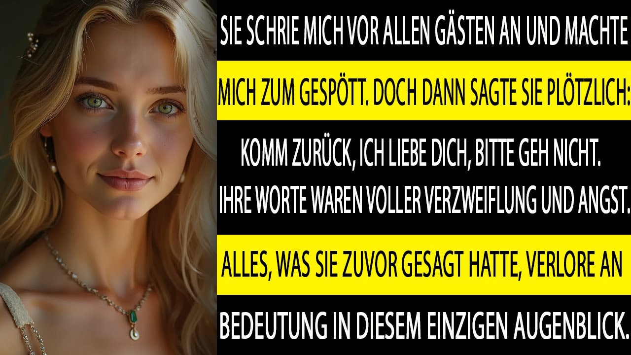 SIE SCHRIE MICH VOR ALLEN AN – DOCH SPÄTER FLEHTE SIE: „BITTE KOMM ZURÜCK, ICH LIEBE DICH, GEH NICHT