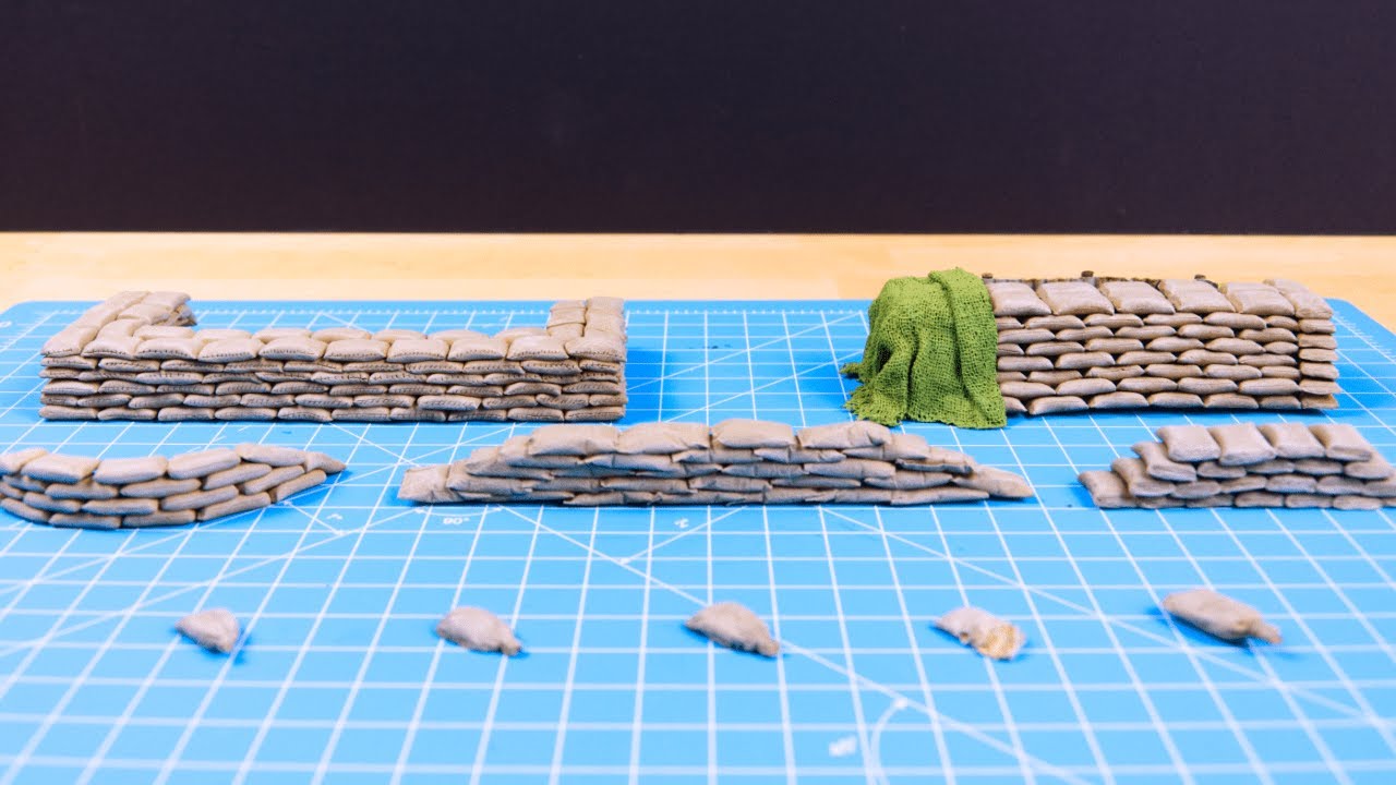 How to Make Miniature Sandbags // Beginner Friendly Terrain for Warhammer 40K, Necromunda, Kill Team