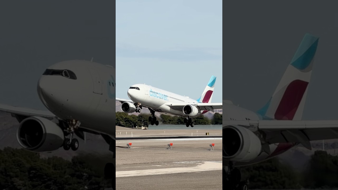 Discover Airlines Airbus A330-200 (A332) arrives at Las Vegas (LAS) | D-AXGE | #planespotting #KLAS