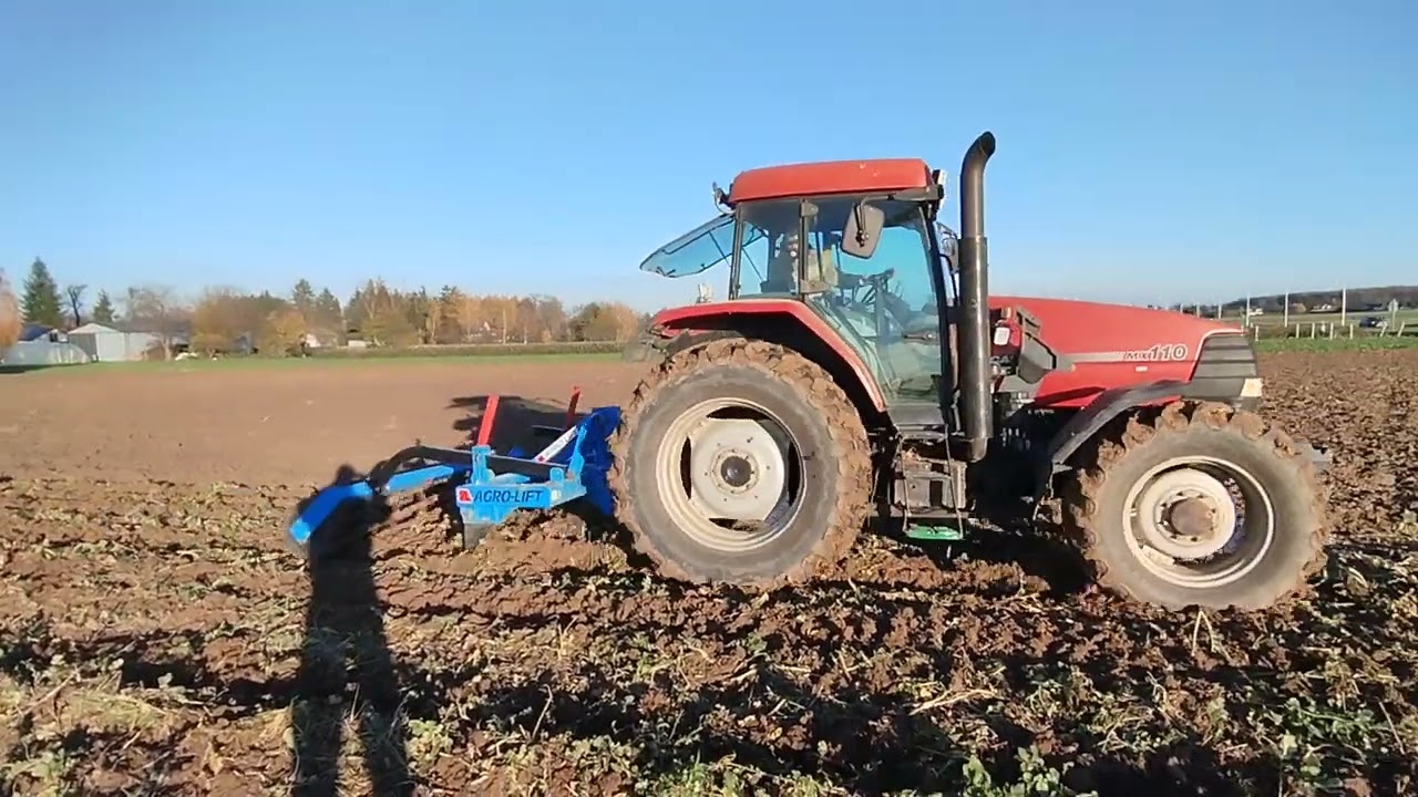 Case Mx 110, głębosz Agrolift uprawa