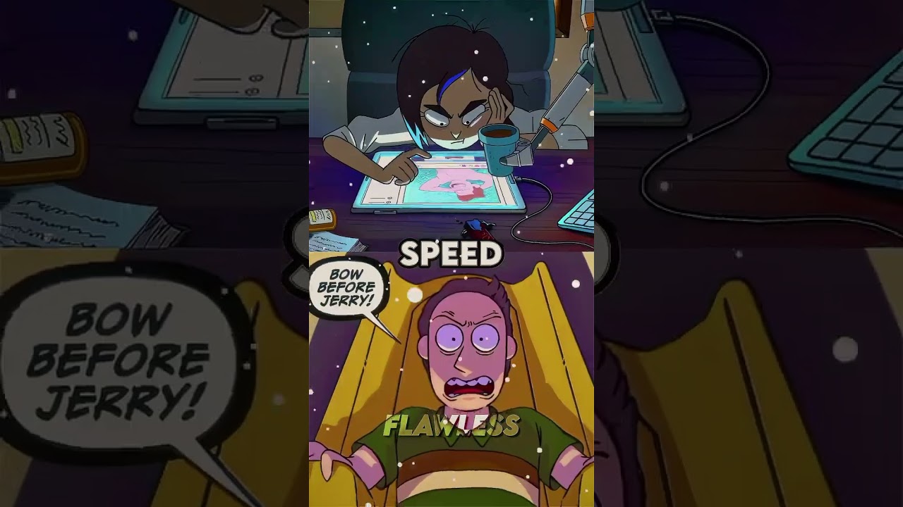Doofus Jerry vs Reagan Ridley #rickandmorty #cartoonnetwork #disney #reagan #cartoon