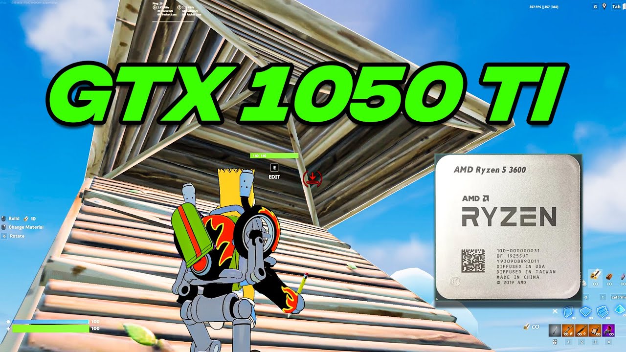 Смогут ли Ryzen 5 3600 и GTX 1050Ti играть в Fortnite в 2025 году?