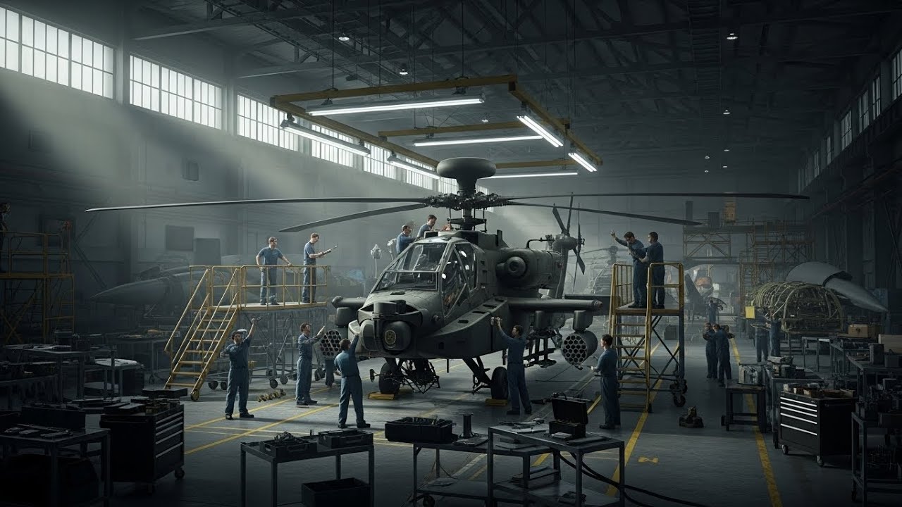 Inside the Attack Helicopter Assembly Line: How Military Helicopters Are Built