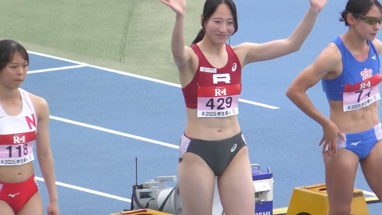 身長174の高身長アスリート  学生個人陸上2025  女子100ｍセミファイナル  1