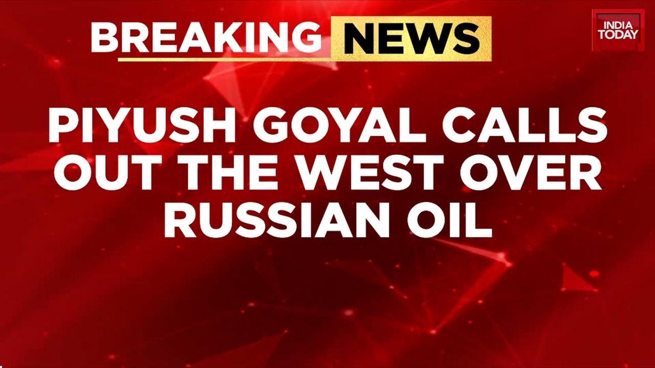 Breaking: Piyush Goyal Slams West's 'Double Standards' On Sanctions, Asks 'Why Single Out India?'