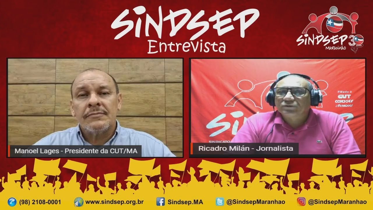 Sindsep Entrevista Apresenta Presidente da CUT/MA Manoel Lages