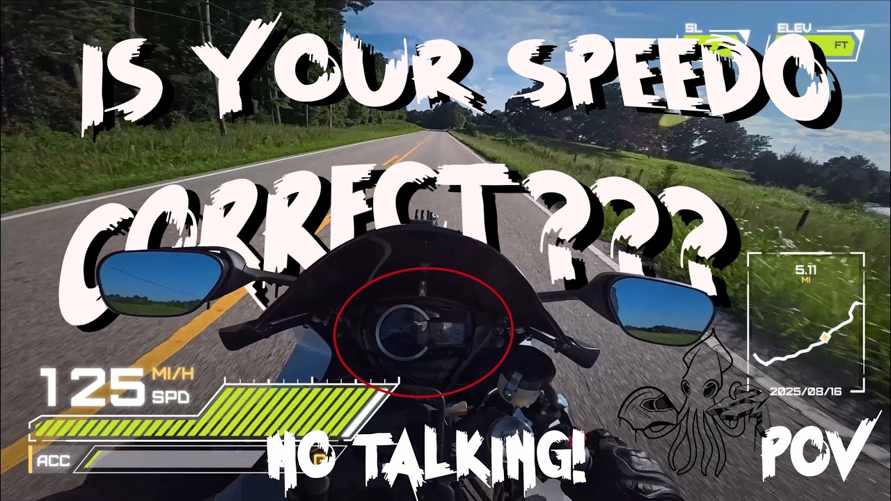 GSX-R750 Speedometer Accuracy TESTED &ndash; Shocking Results! | POV | No talking | GPS | GSX-R750