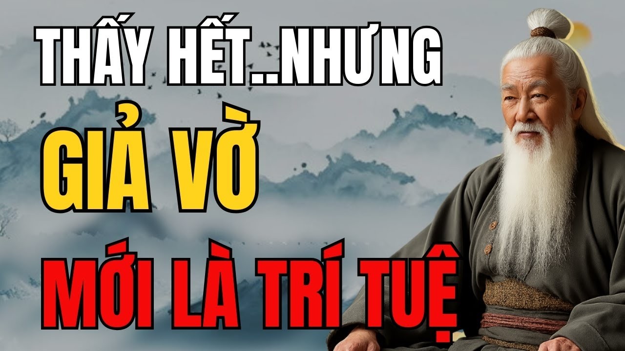 Cổ Nhân Dạy – Người Khôn Nhất Là Người Biết Giả Vờ