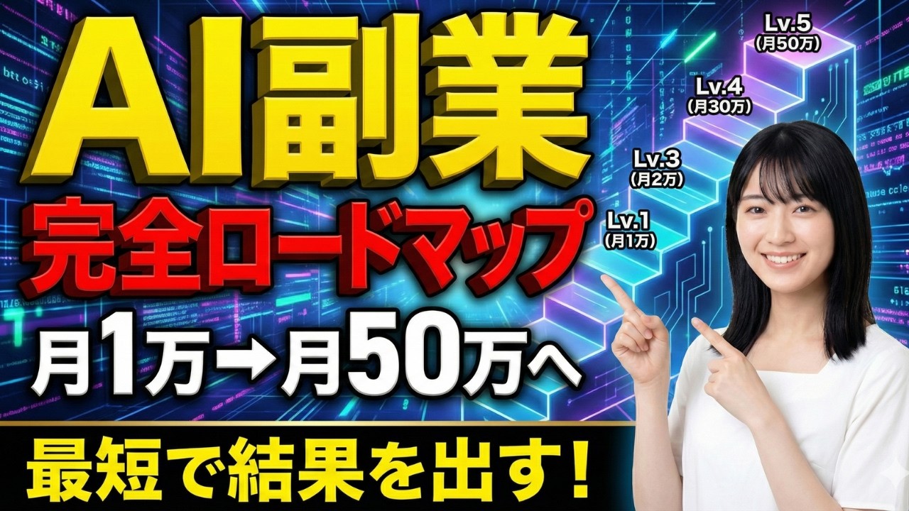 【2026年最新】AI副業ロードマップ｜月50万稼ぐ「自動化」の仕組みを完全解説