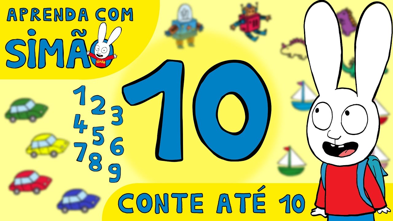 Contar ate Dez 1️⃣2️⃣3️⃣  | Sim&atilde;o Portugal | Aprenda com Sim&atilde;o | Desenho animado infantil