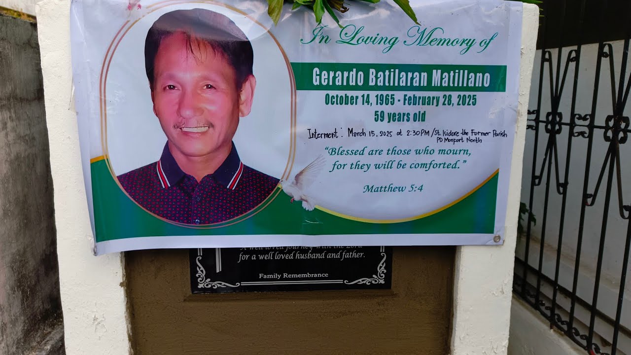 In Loving Memory of Gerardo Batilaran Matillano