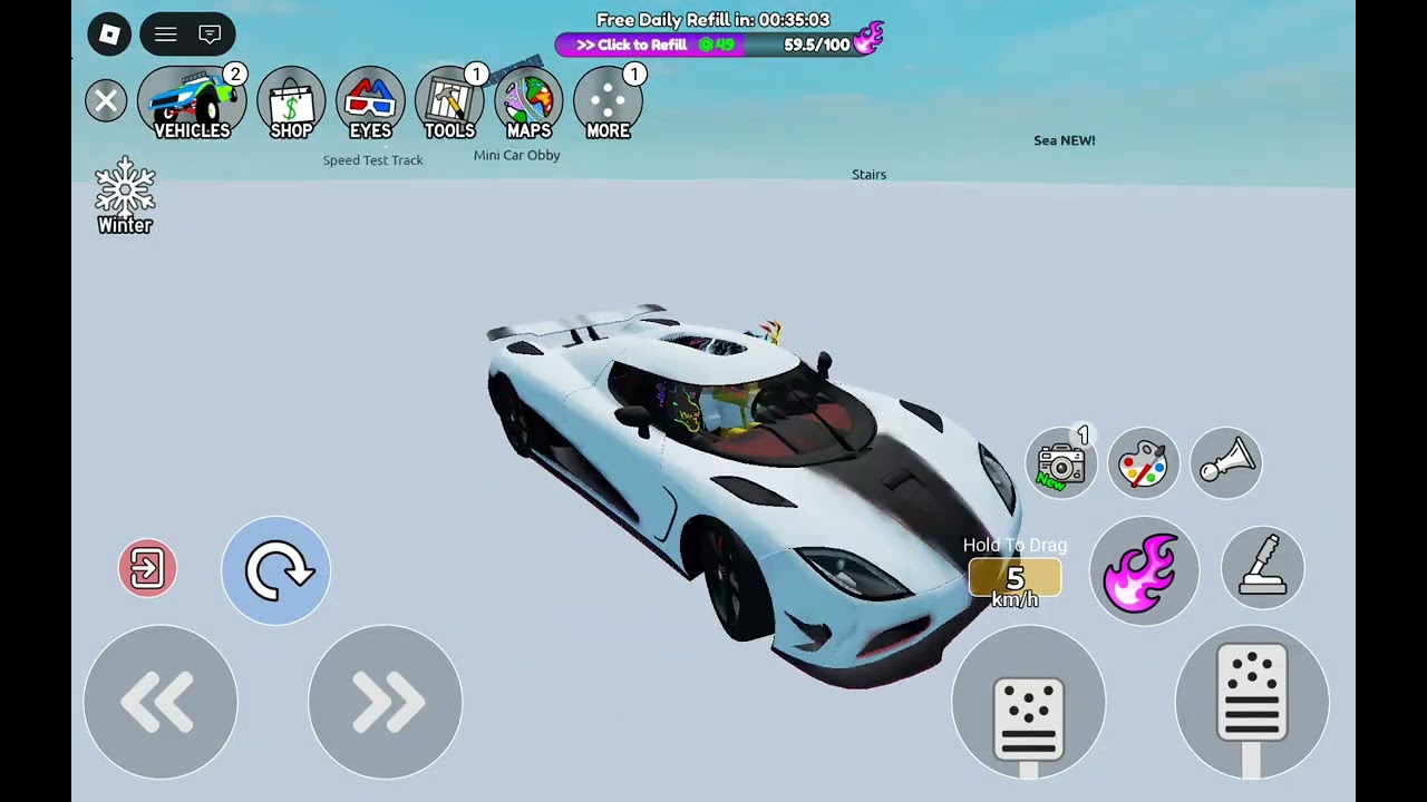 Testing some cars in roblox