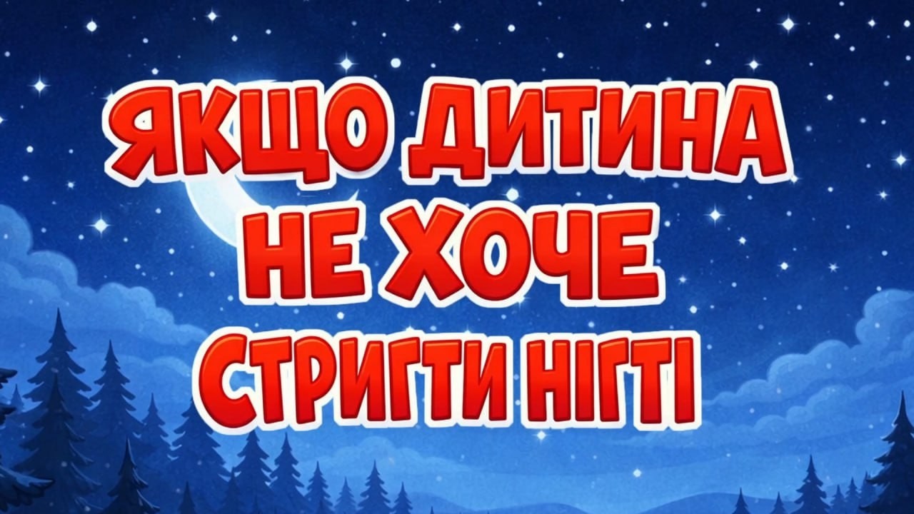 АУДІОКАЗКА НА НІЧ / ЯКЩО ДИТИНА НЕ ХОЧЕ СТРИГТИ НІГТІ