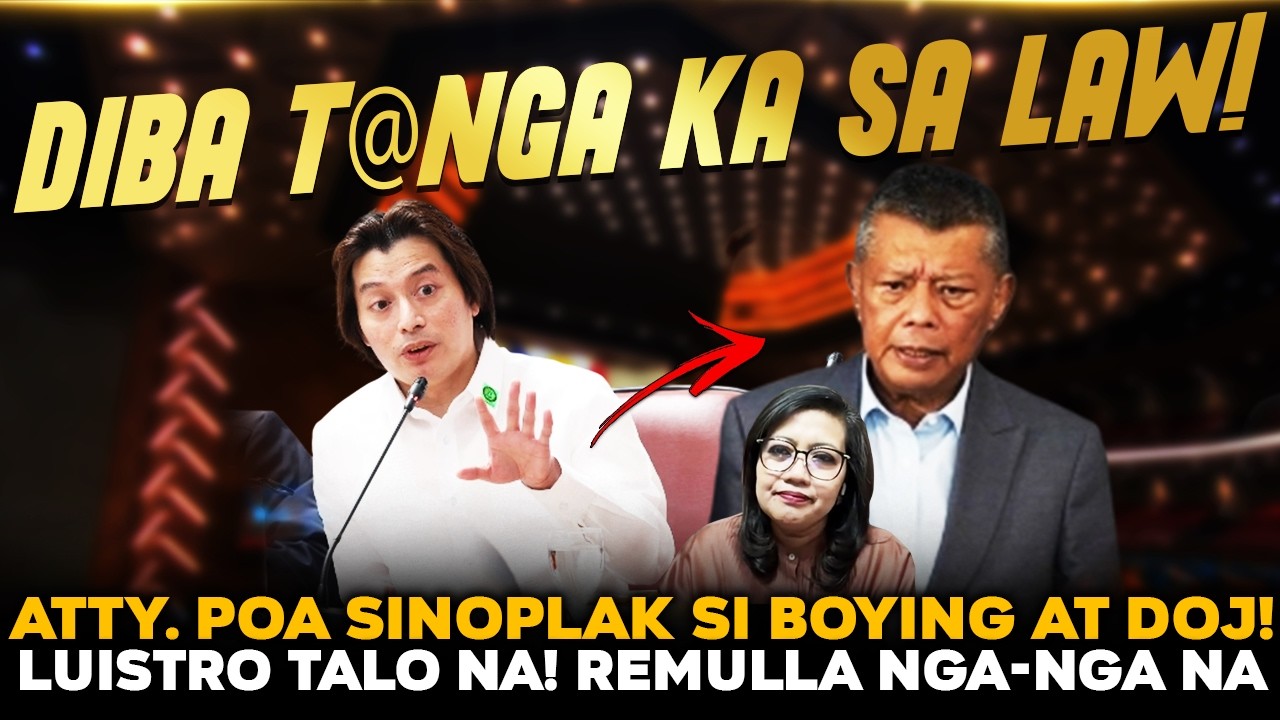 GOOD NEWS BALITA! ATTY. MICHAEL POA SINOPLAK SI BOYING REMULLA! DOJ AT OMBUDSMAN SIBAK LUISTRO IYAK