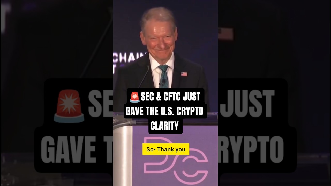 🚨 SEC AND CFTC JUST GAVE THE U.S. CRYPTO CLARITY!