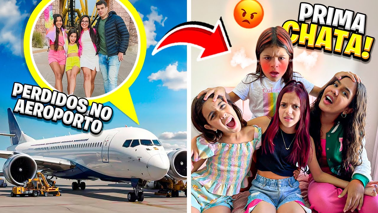 AS IRMÃS PINAS SUMIRAM NO AEROPORTO-E A PRIMA CHATA DA JÉSSICA NÃO DEIXOU ELAS ENTRAREM EM CASA￼