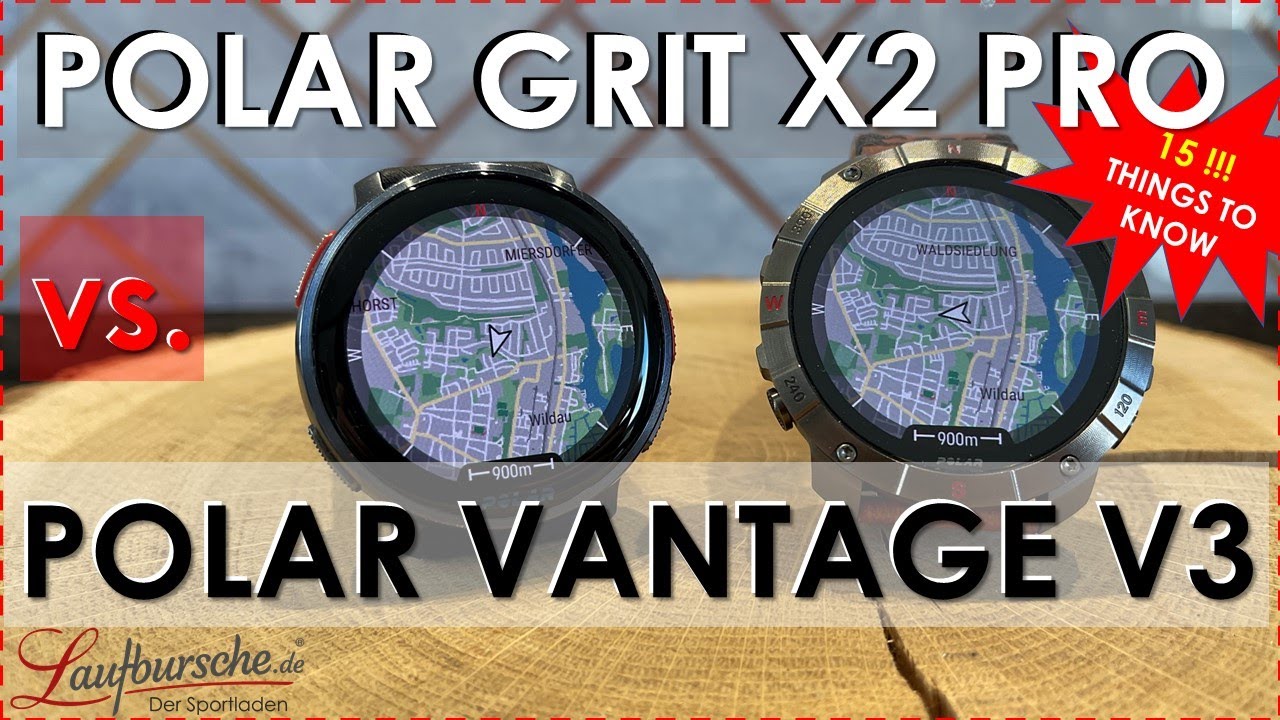POLAR GRIT X2 PRO TITAN vs. POLAR VANTAGE V3 - Vergleich, Test, Unterschiede, Gemeinsamkeiten