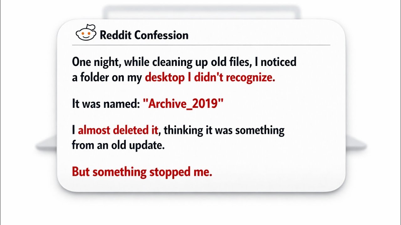 A Folder Appeared on My Laptop — I Never Made It