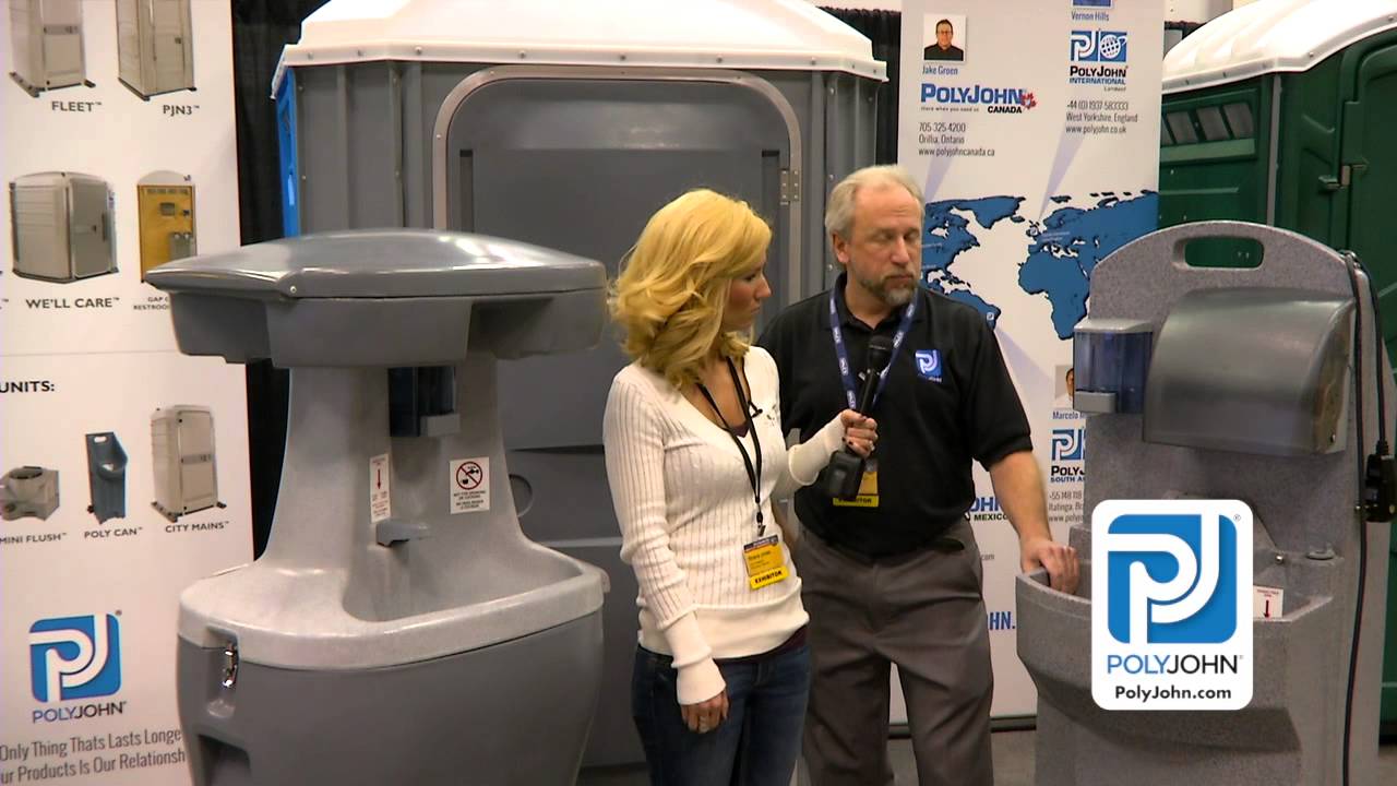 PolyJohn Bravo® and GrandStand® Sinks provide portable, heated hand washing solutions