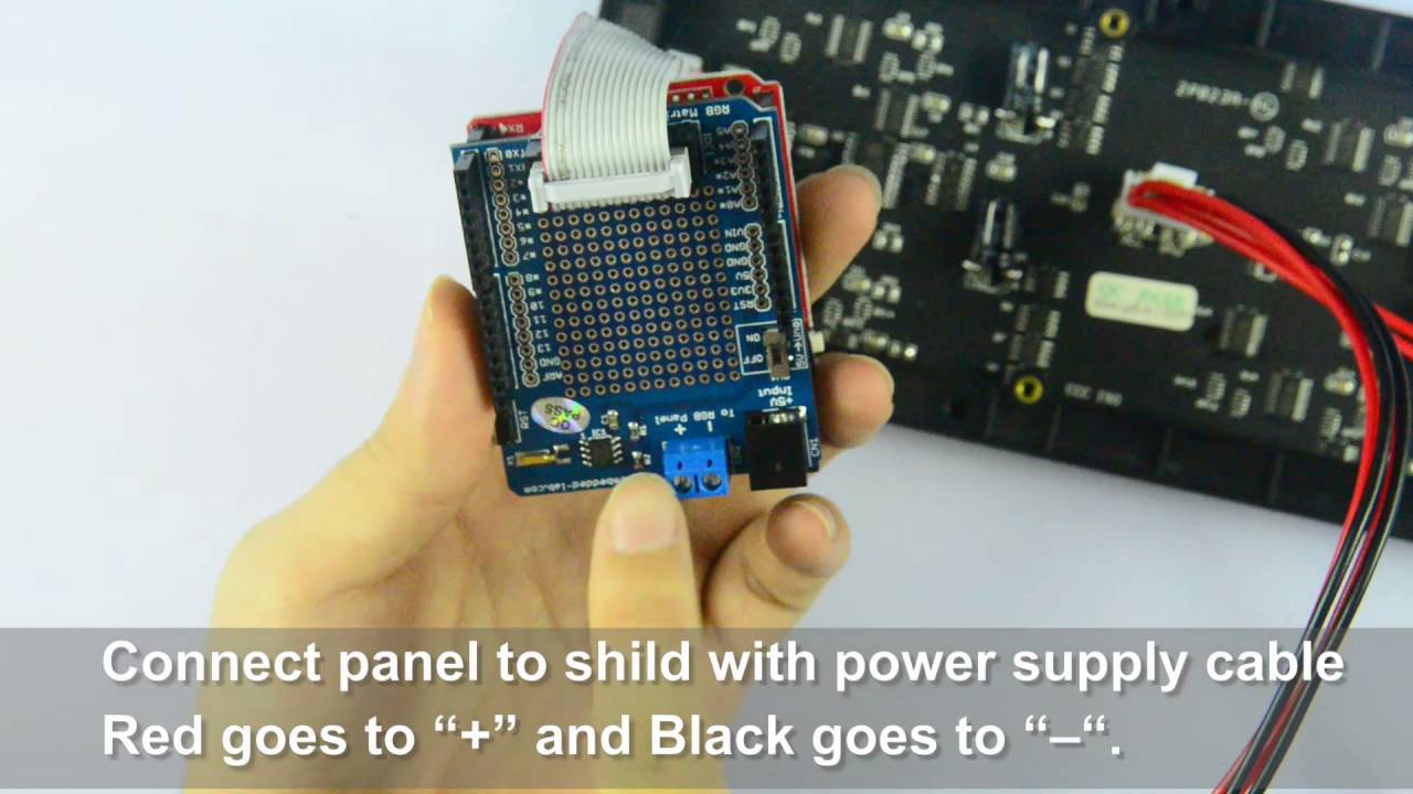 Introducing RGB Matrix 16x32 LED Dot Panel with Arduino Driver Shield