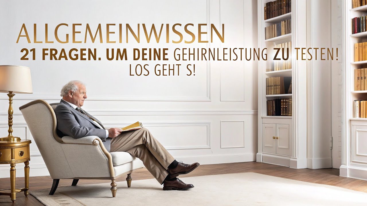 Allgemeinwissen21 Fragen, um deine Gehirnleistung zu testen! Los geht’s
