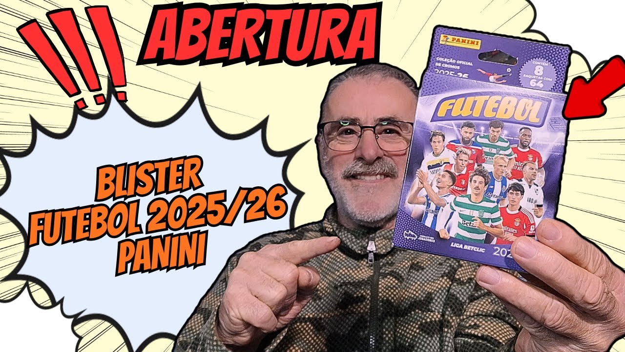 ABRI UM BLISTER da NOVA COLEÇÃO PANINI FUTEBOL 2025/26 LIGA BETCLIC da Panini! 😍⚽