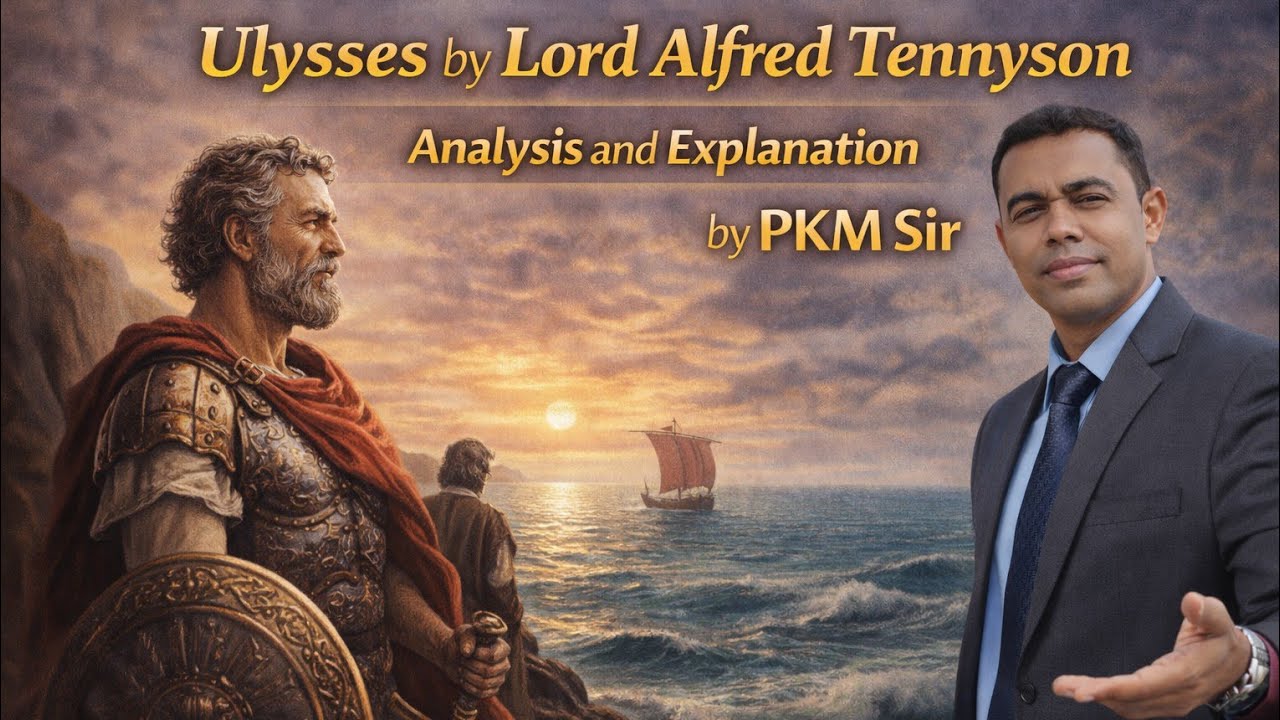 Ulysses by Lord Alfred Tennyson | Full Analysis & Explanation | Victorian Poetry | PKM Sir.