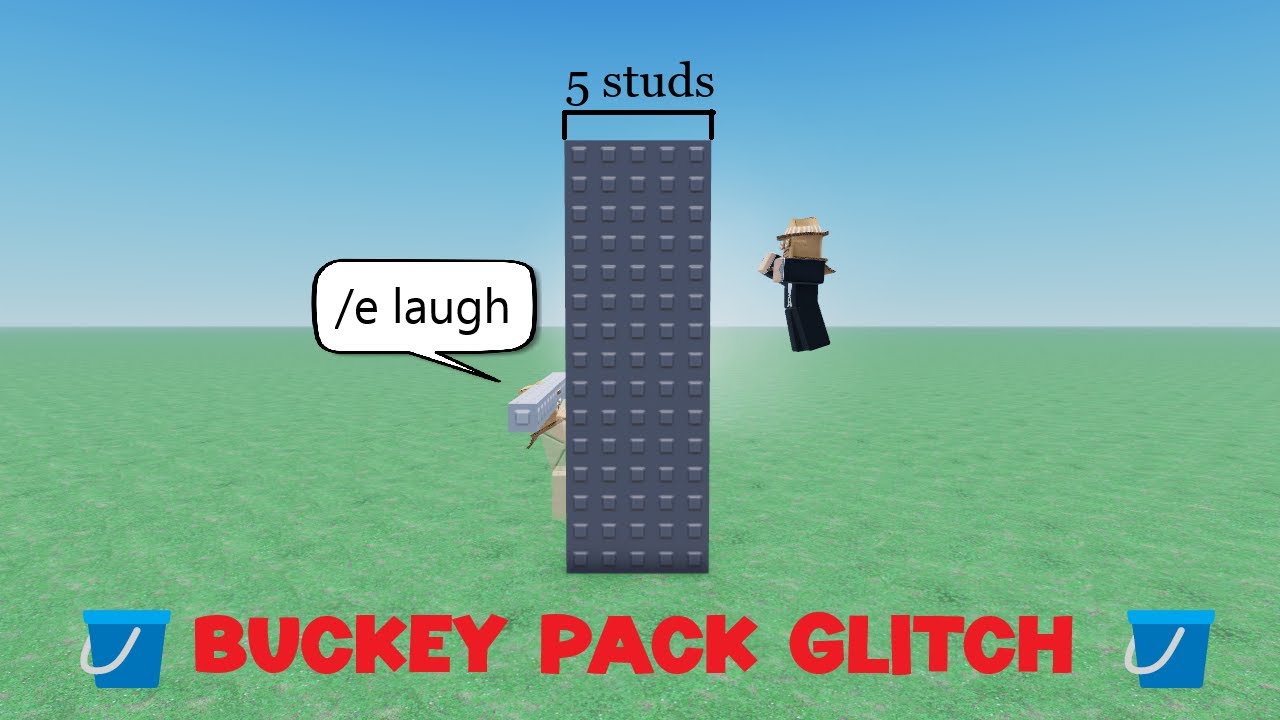 How To Buckey Pack Glitch Roblox