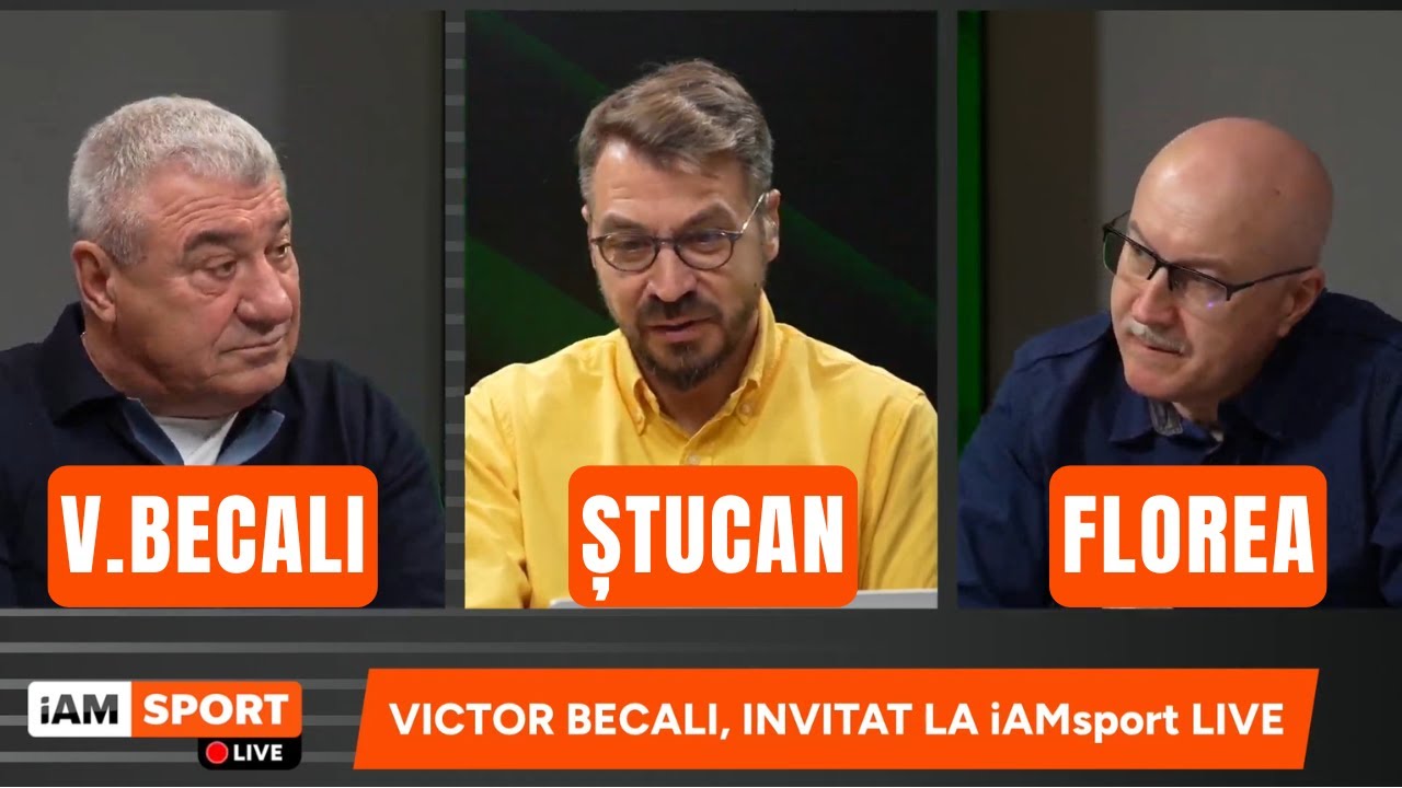iAMsport LIVE - 23 decembrie | Costin Ștucan, Victor Becali și Adrian Florea au făcut spectacol