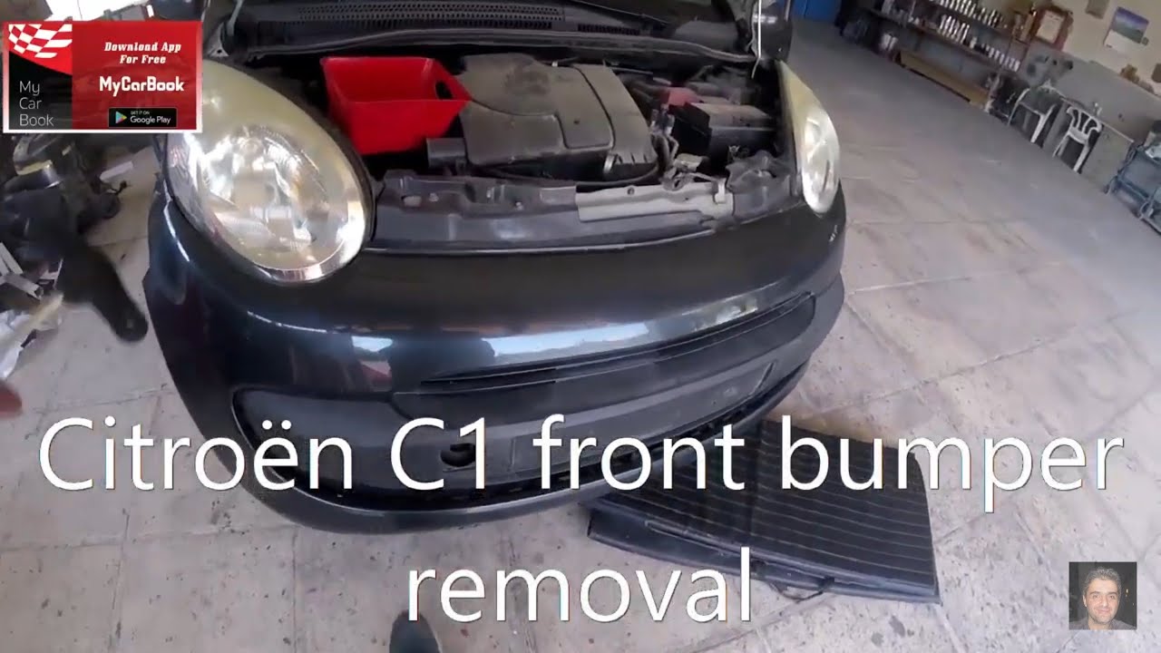 Citroën C1 (2005–2014) front bumper removal