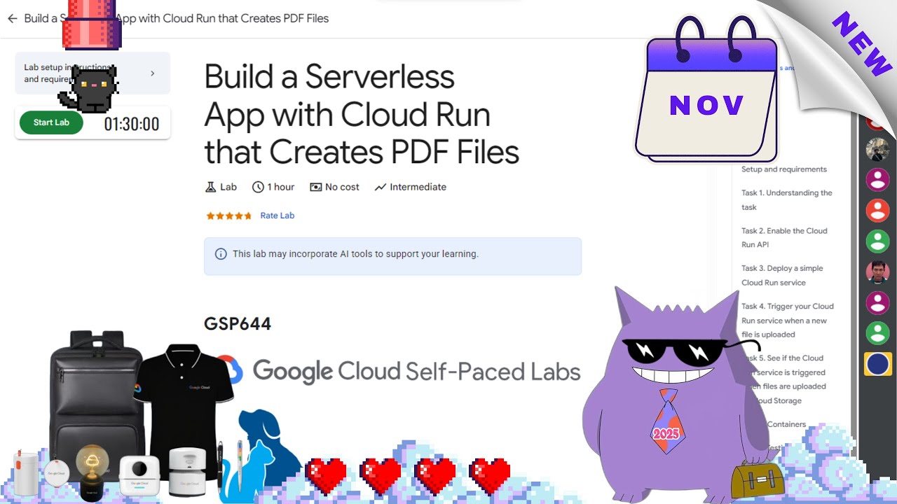 Build a Serverless App with Cloud Run that Creates PDF Files #2025 | #GSP644|#qwiklabs |#Solution