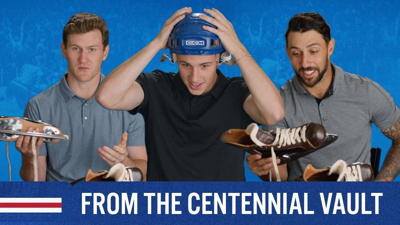 Fox, Troch & Gabe React to Old Hockey Equipment: From the Centennial Vault | Part 3