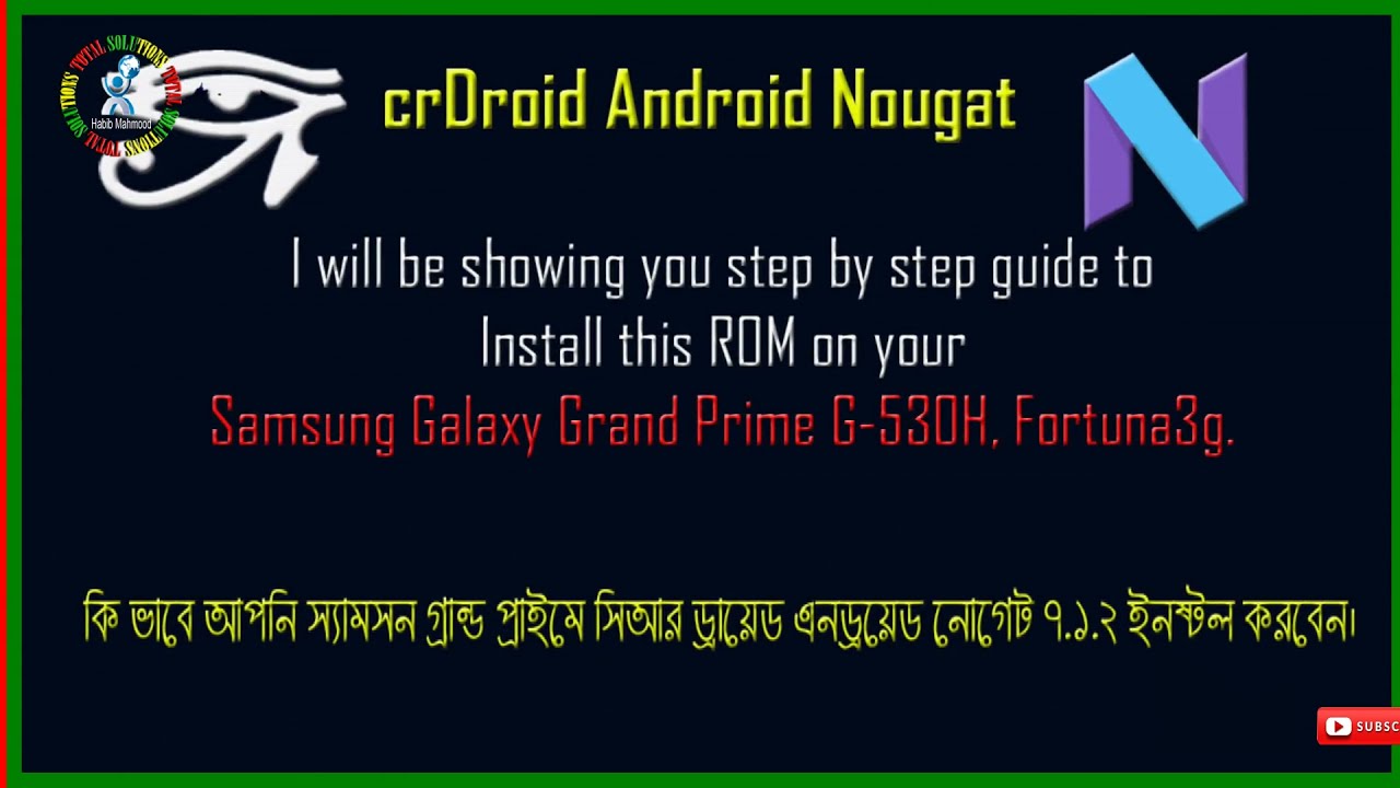 Android Nougat crDroid I Samsung Grand Prime G3530H/M/FZ.