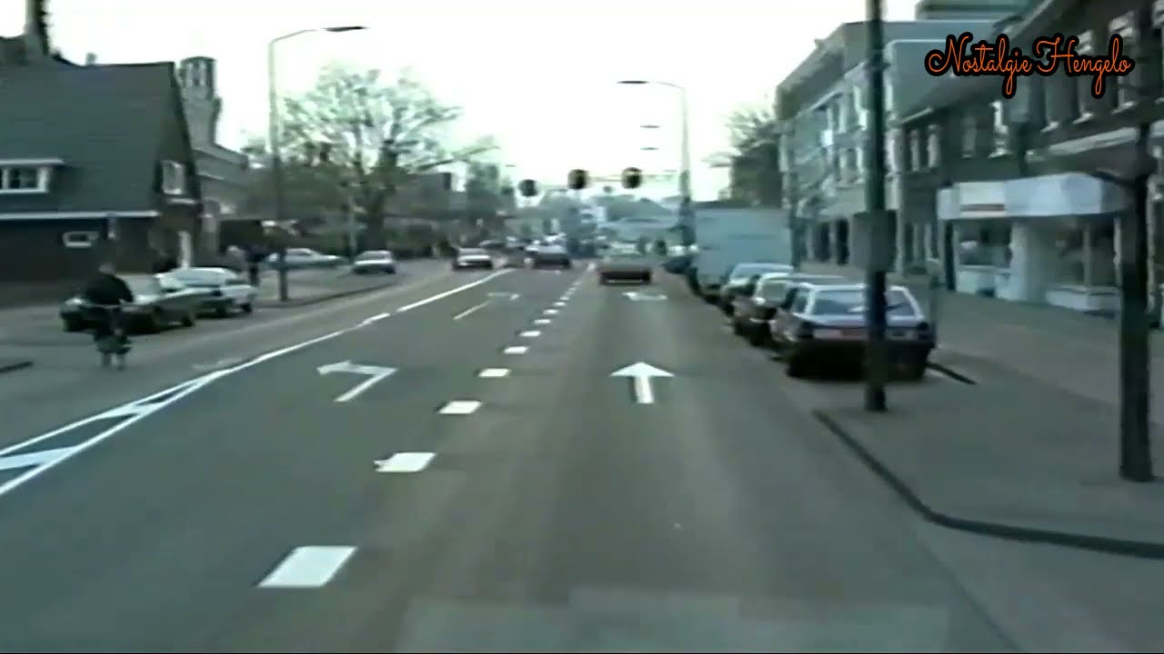 Nostalgie   Hengelo - Busrit oldenzaalsestraat richting Borne 1991