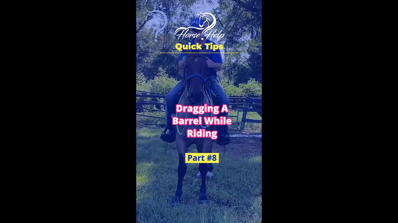 Quick Tips On Dragging A Barrel While Riding! Part 8! | The Horse Guru - Michael Gascon