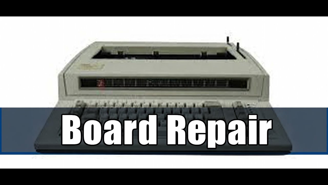 Electric Typewriter Repair (yes seriously)