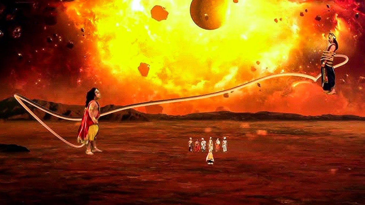 बाल हनुमान जी ने शनि देव को अपनी पूंछ से रोका - Hanuman Ke Mahan Karya - EP 231