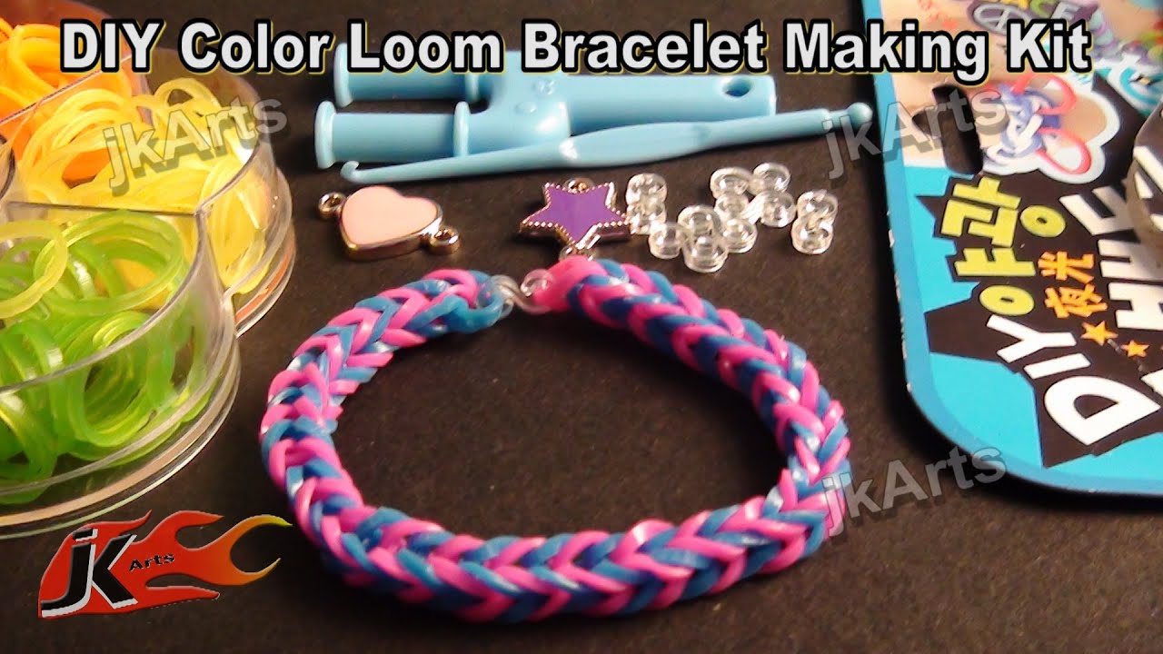 Loom Band Bracelet making kit and How to use | JK Arts 313