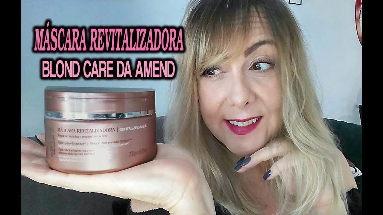 💗MÁSCARA REVITALIZADORA AMEND  LINHA LUXE CREATION BLOND CARE