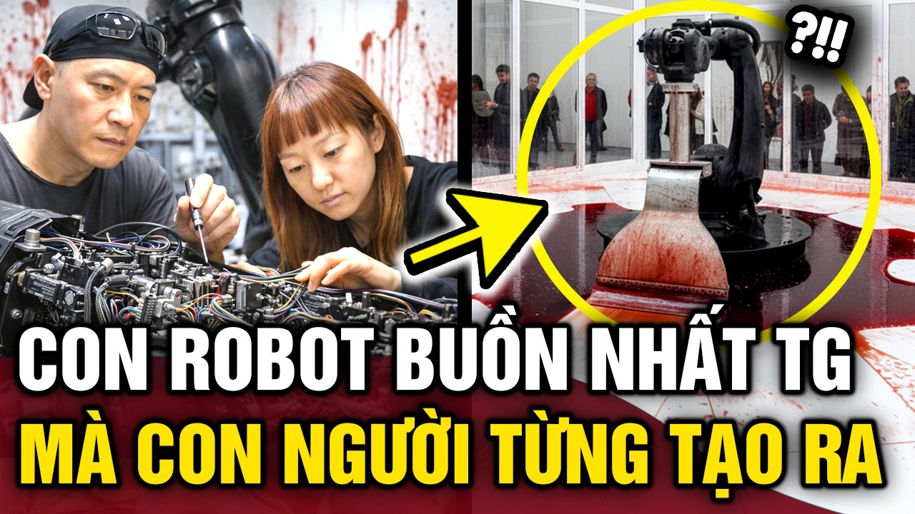 Độc lạ con robot được xem là tác phẩm nghệ thuật BUỒN NHẤT mà loài người từng TẠO RA | Tin 3 Phút