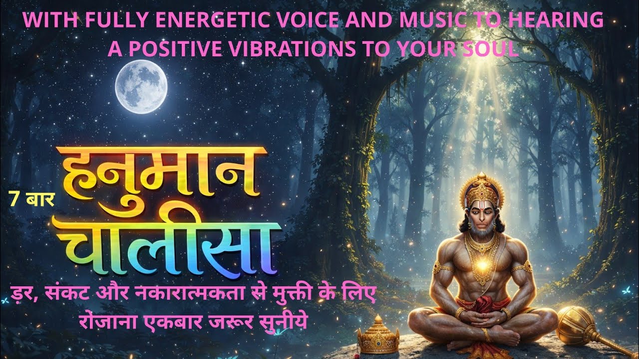 हनुमान चालीसा, हनुमान चालीसा 7 बार, Hanuman Chalisa Fully energetic music to Enhance your soul power