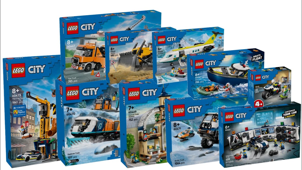 All LEGO City Summer sets 2025 Compilation/Collection Speed Build