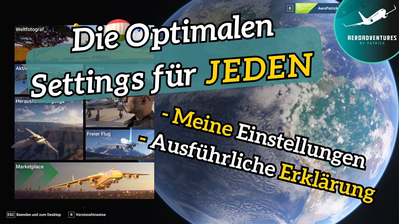 MSFS 2024: Optimale Grafikeinstellungen für maximale Performance und mehr FPS!