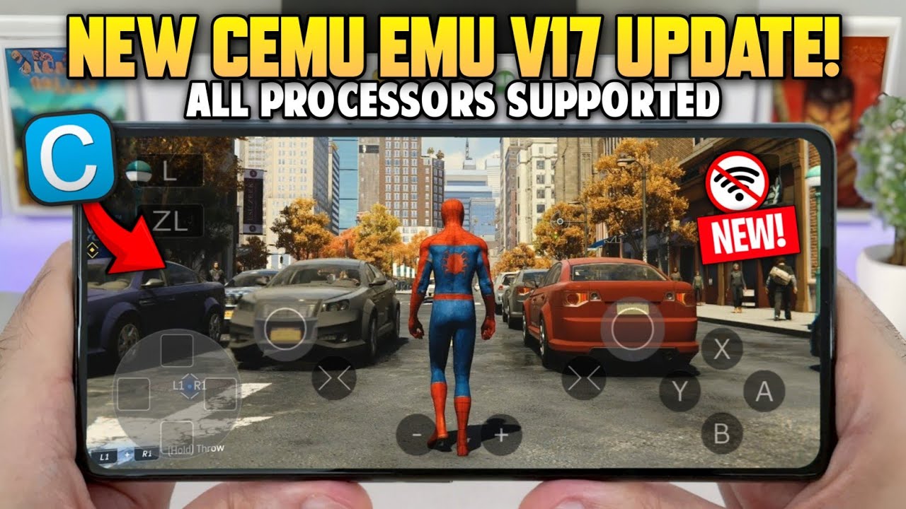 NEW CEMU WII U EMULATOR V17 UPDATE! (Android) - Best Settings | SpiderMan 2 On All Processors